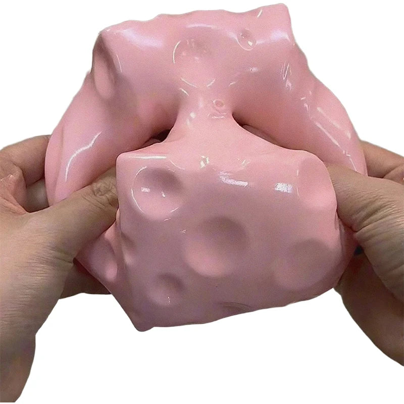 Pink Cheese Squishy